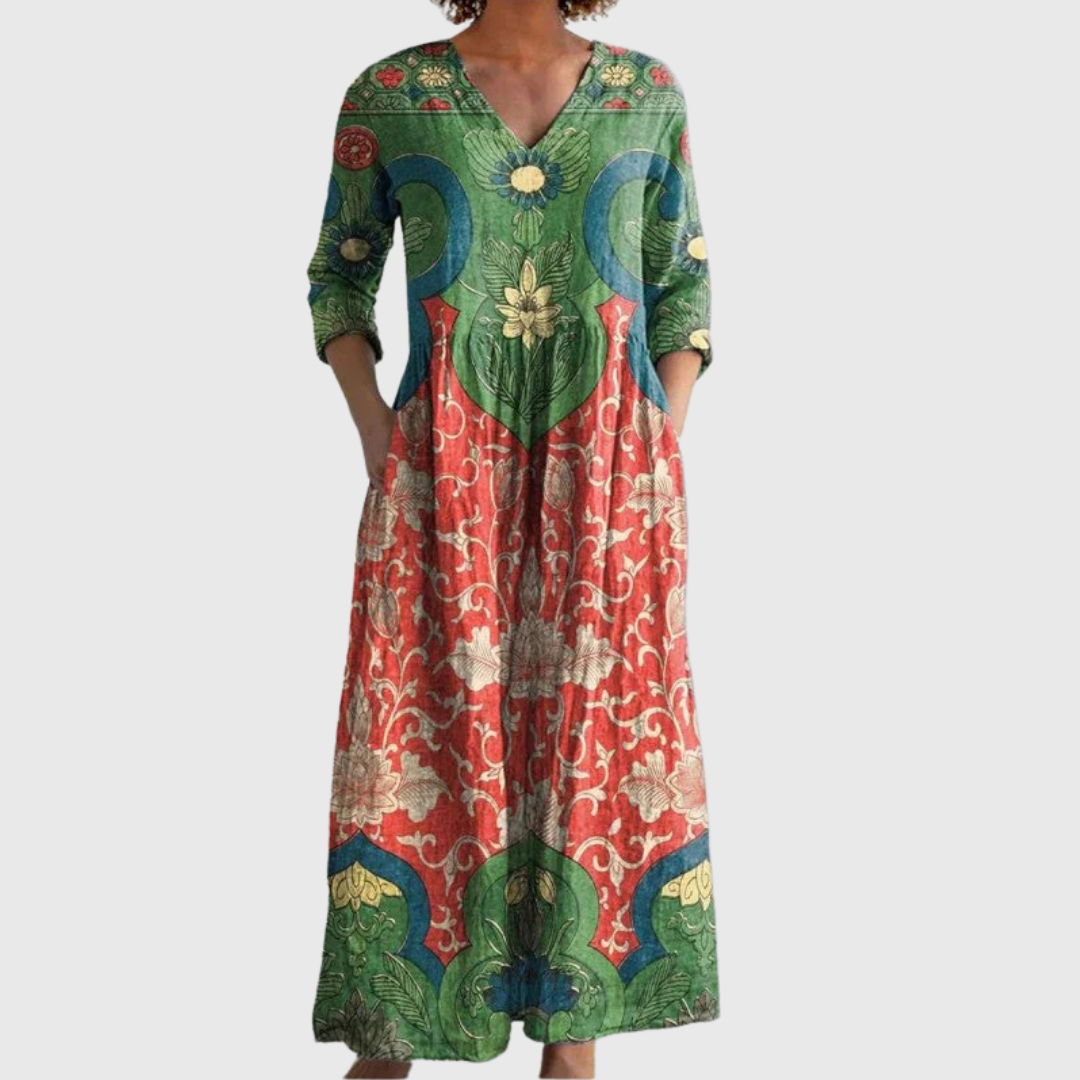 Tara | Vestito elegante Floreale Vintage