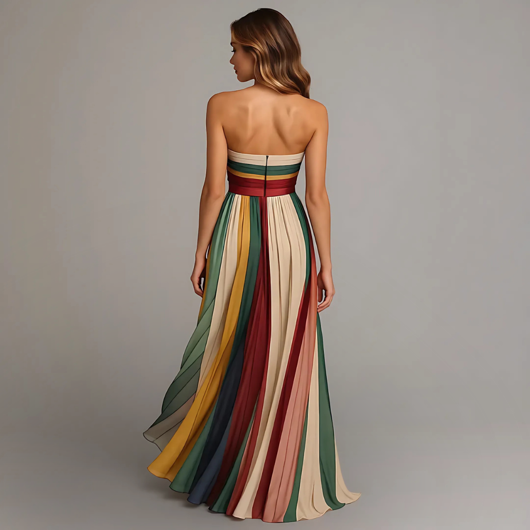 Fiorella™ | Abito colorato senza maniche
