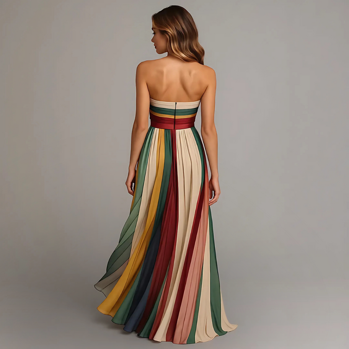 Fiorella™ | Abito colorato senza maniche