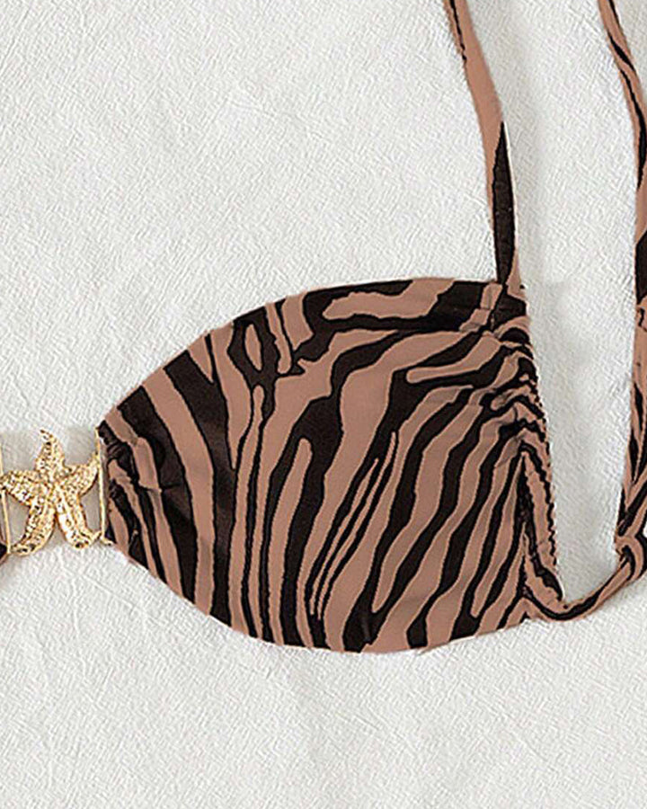 Teresa | Bikini Zebra Sexy con Lacci