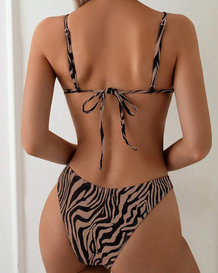 Teresa | Bikini Zebra Sexy con Lacci