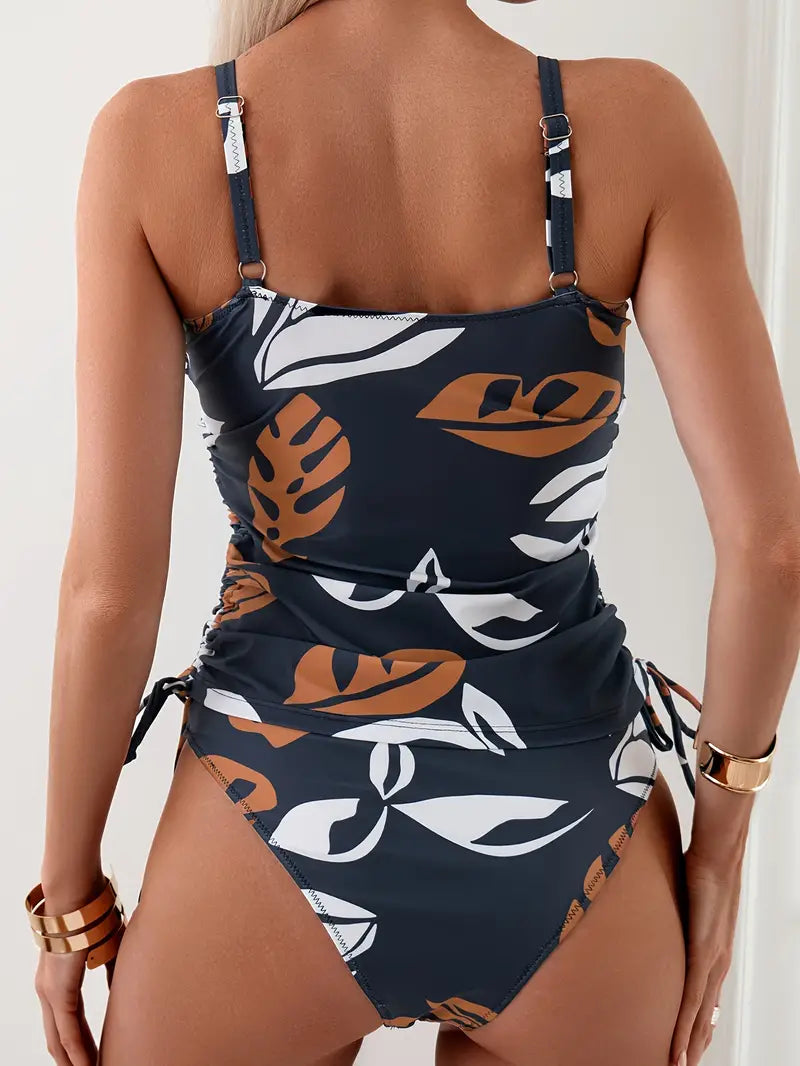 Isabella | Tankini Tropicale a Foglie