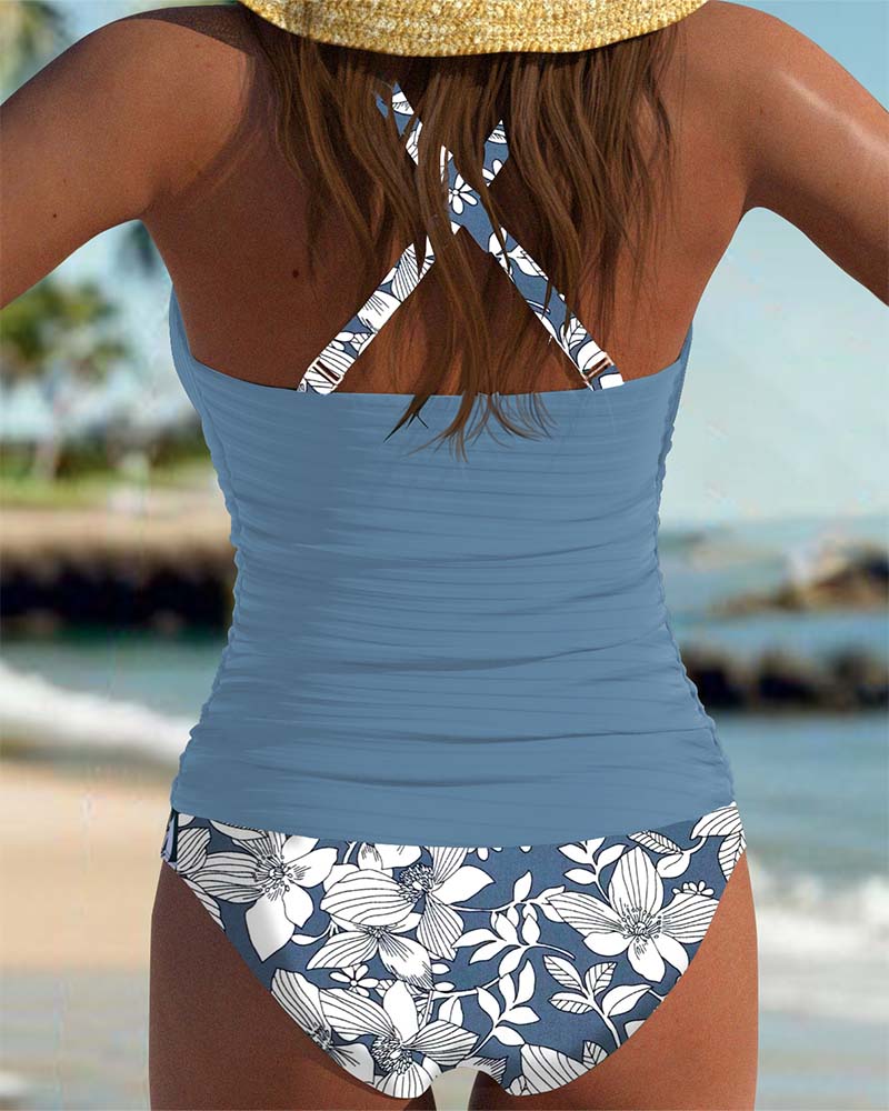 Catrina | Tankini Incrociato a Costine