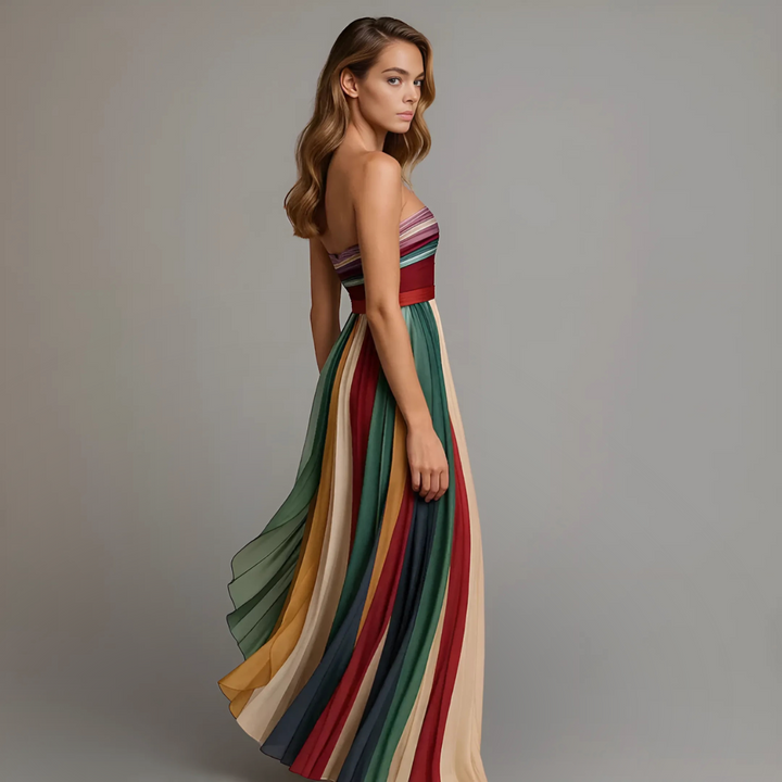 Fiorella™ | Abito colorato senza maniche