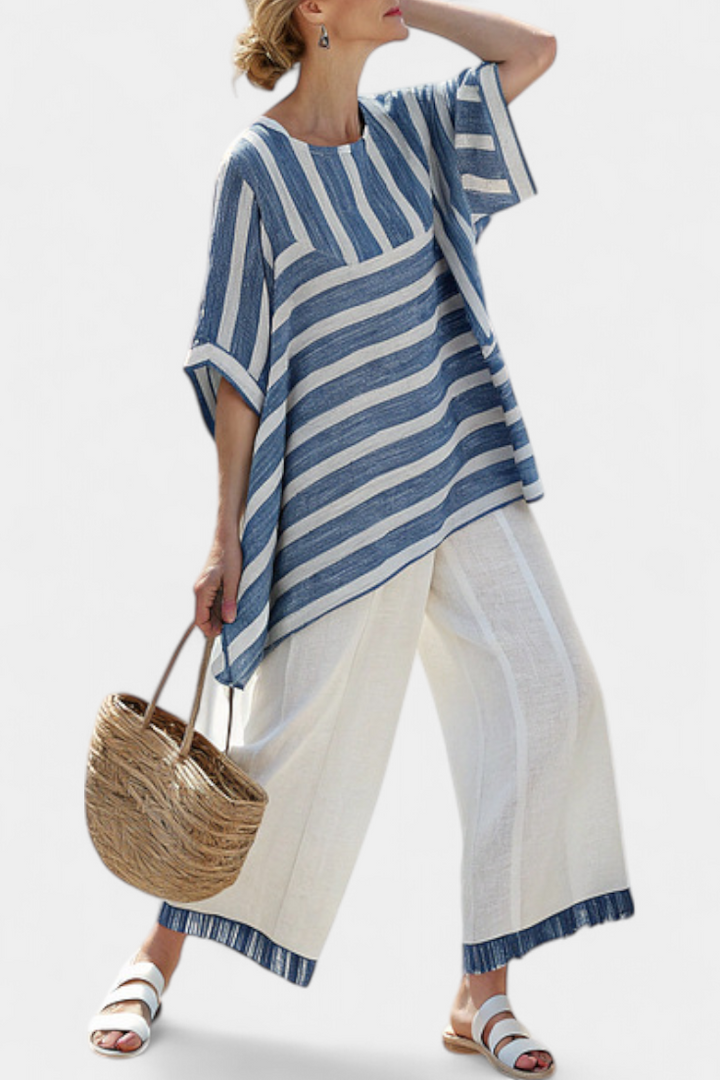 Mare Lino™ | Righe Blu