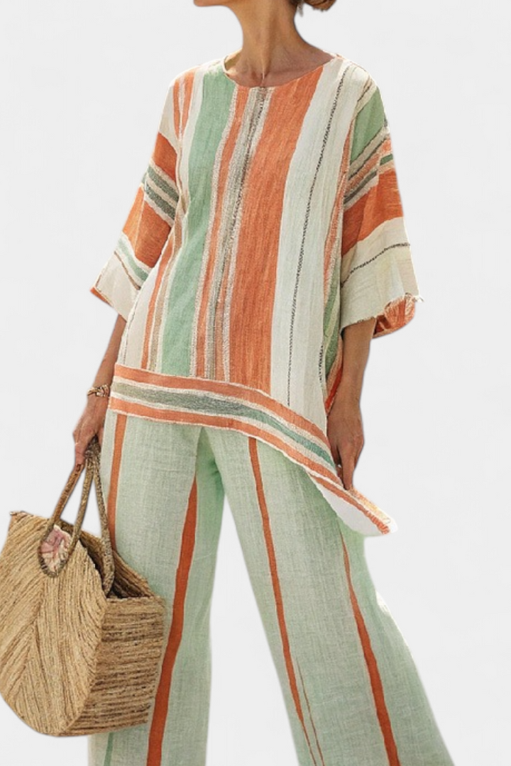 Menta Lino™ | Righe Asimmetriche