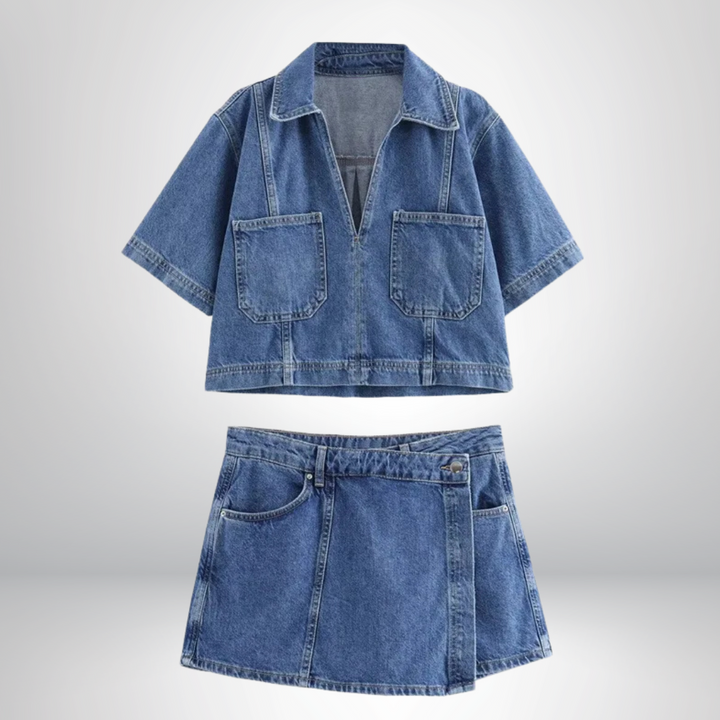 Sofia™ | Elegante Completo in Denim