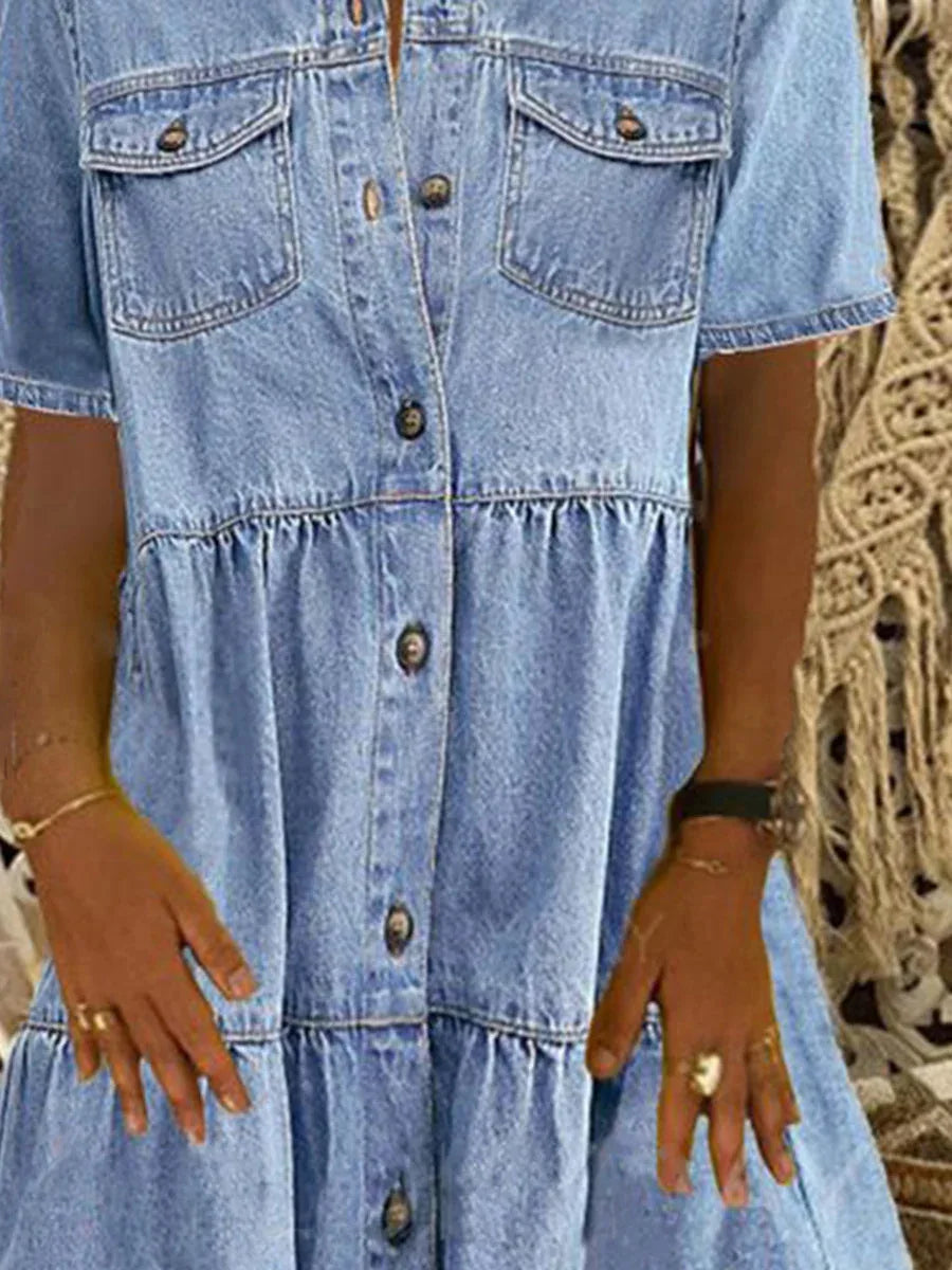 Sofia™ | Vestito in Denim da Sogno