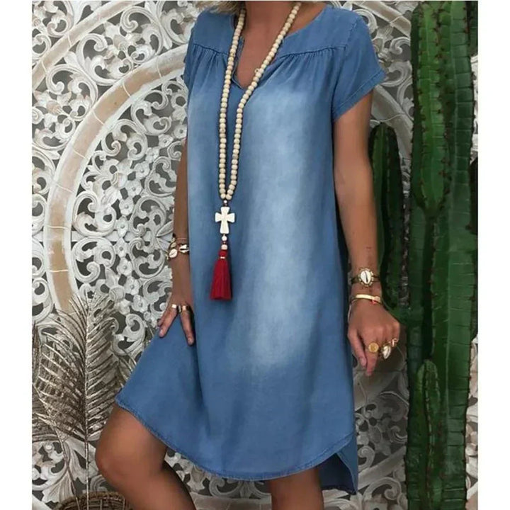 Sofia™ | Abito in Denim Senza Sforzo
