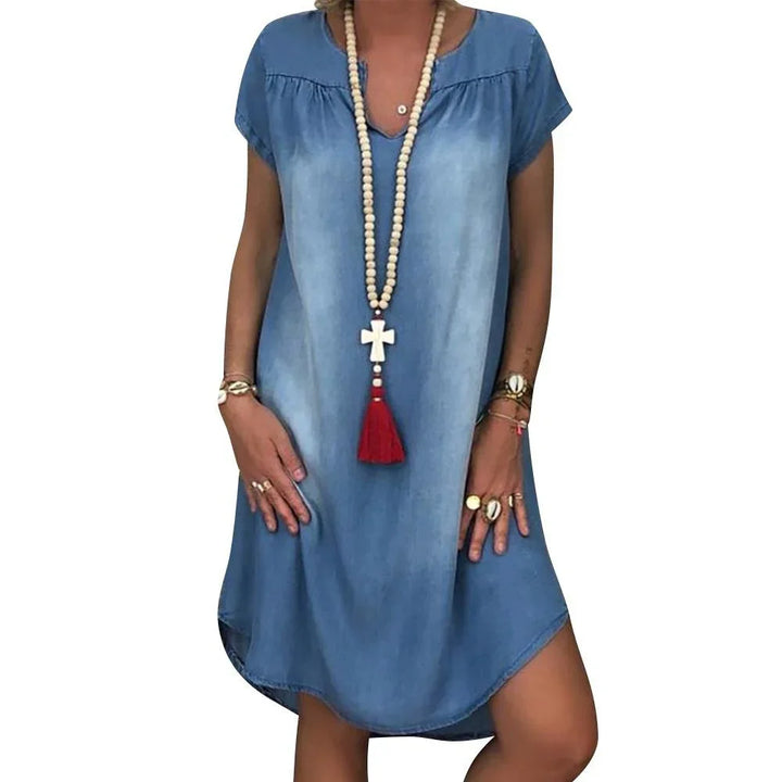 Sofia™ | Abito in Denim Senza Sforzo