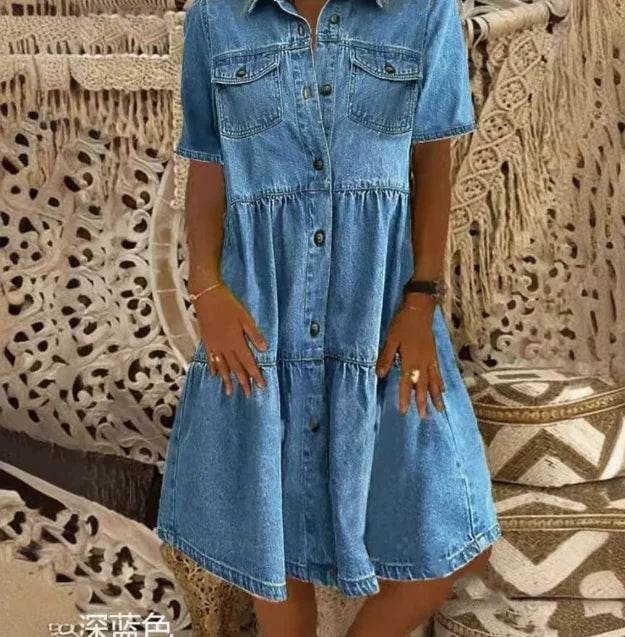 Sofia™ | Vestito in Denim da Sogno