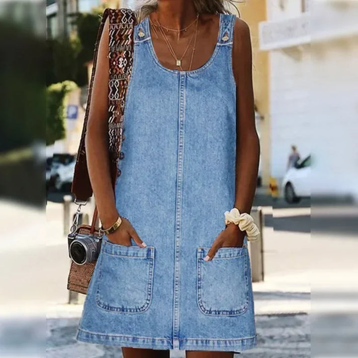 Sofia™ | Vestito in Denim Leggero e Semplice